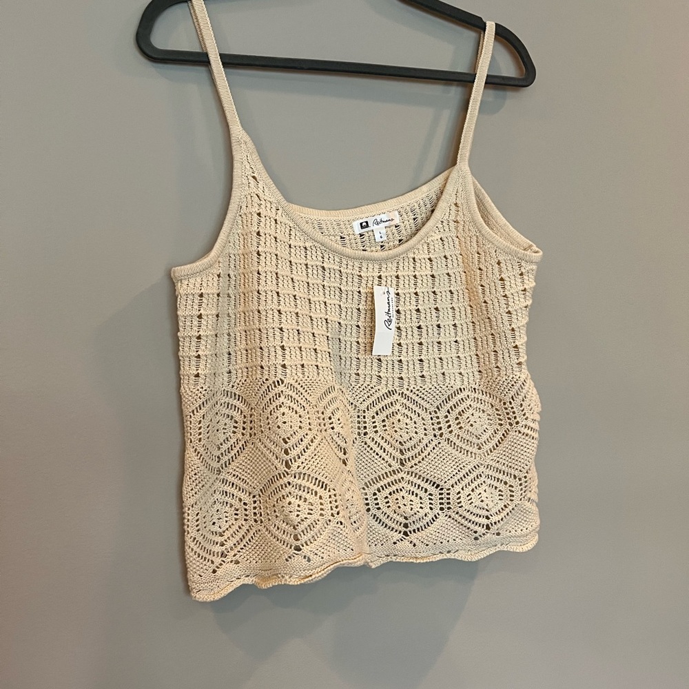 NWT Crochet tank top
